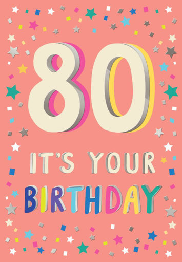 Picture of 80 ITS YOUR BIRTHDAY CARD